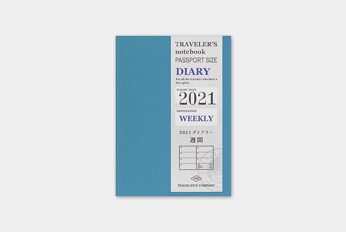 TRAVELER'S 2021 Notebook Passport Size Refill Weekly