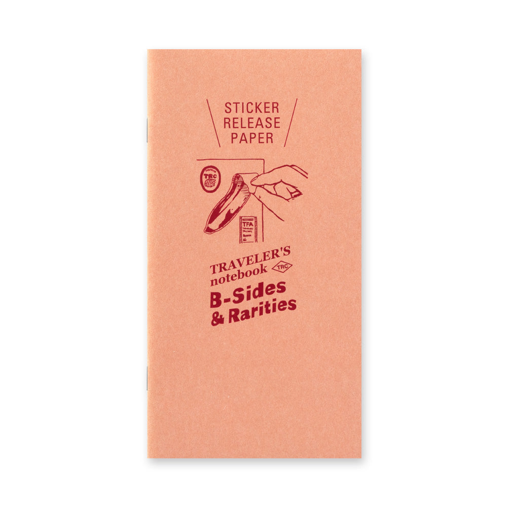 TRAVELER'S Notebook Refill B Sides+Rarities Sticker Release Paper