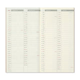 TRAVELER'S 2022 Notebook Refill Weekly Vertical