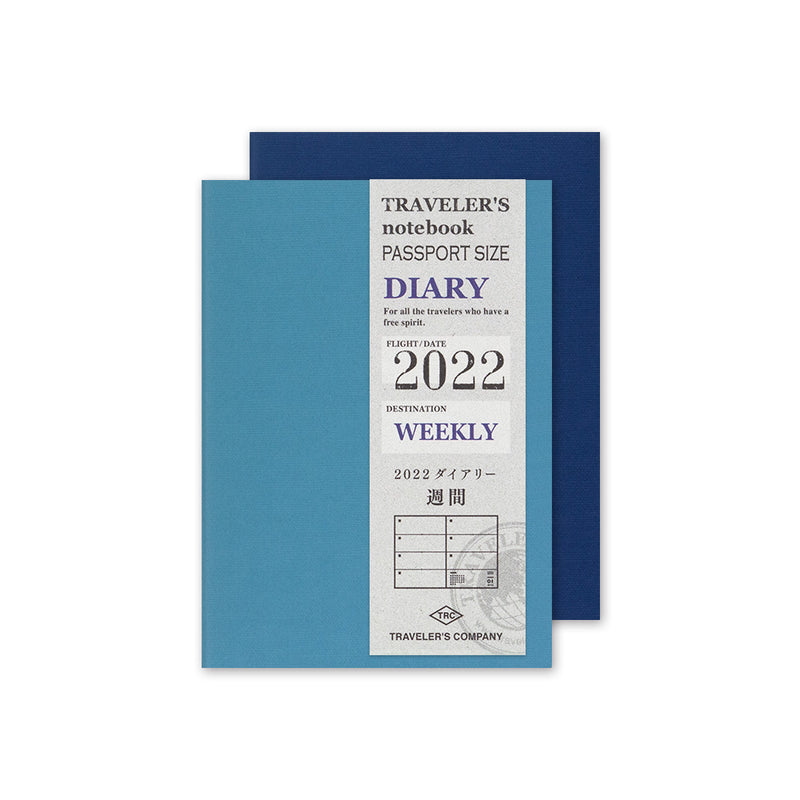 TRAVELER'S 2022 Notebook Passport Size Refill Weekly