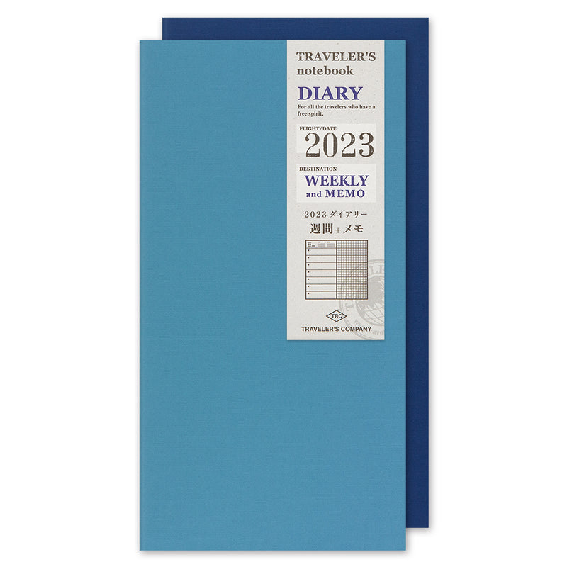 TRAVELER'S 2023 Notebook Refill Weekly + Memo