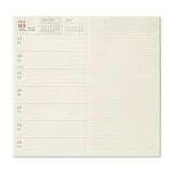 TRAVELER'S 2023 Notebook Refill Weekly + Memo