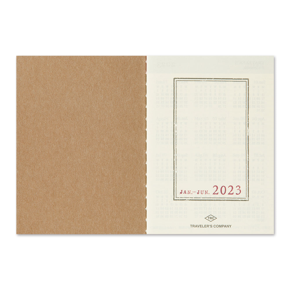 TRAVELER'S 2023 Notebook Passport Size Refill Weekly