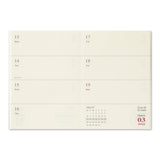 TRAVELER'S 2023 Notebook Passport Size Refill Weekly