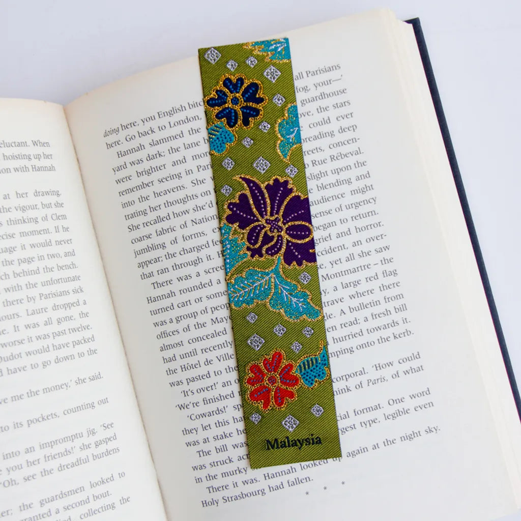 LIFE DESIGN STUDIO Woven Batik Bookmarks