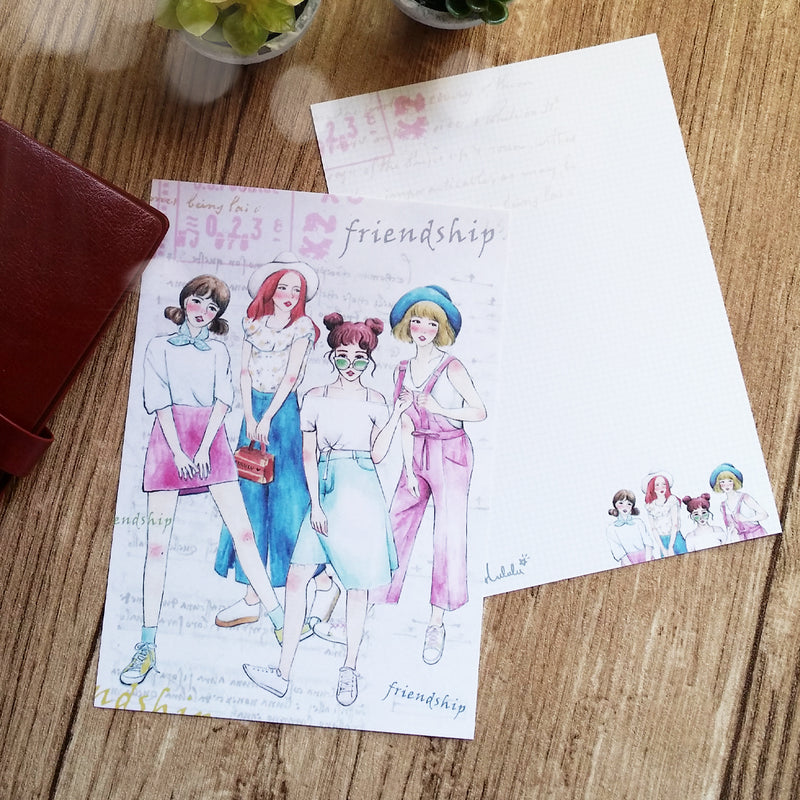 STARLULULU Girl's Friendship Postcard