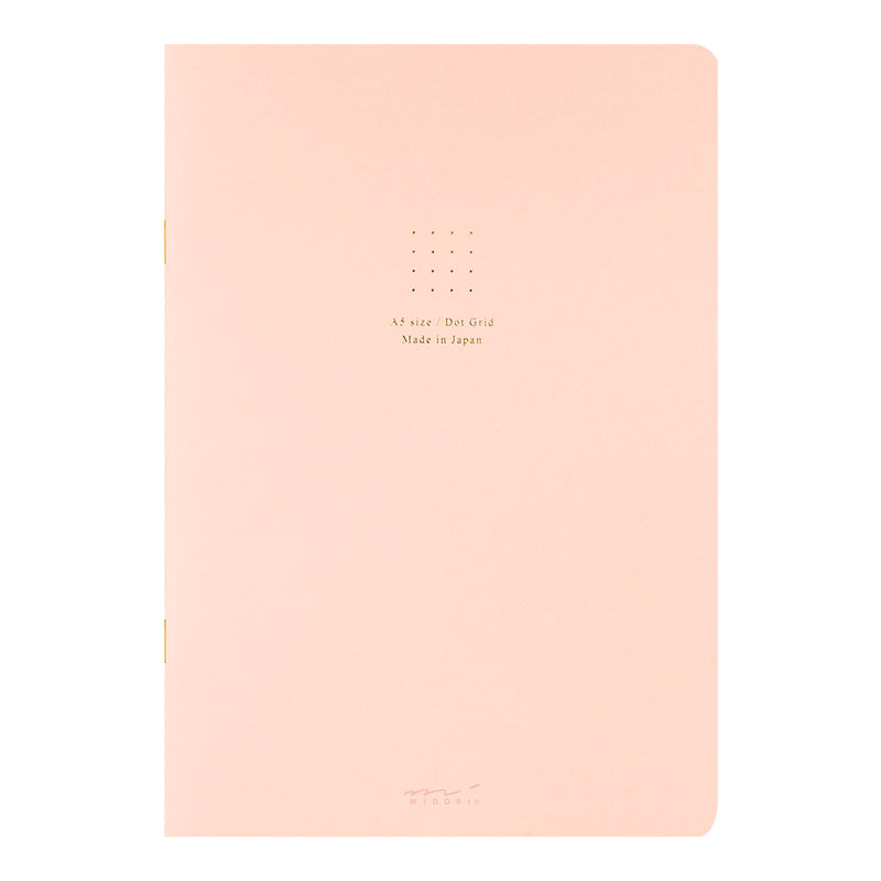 MIDORI Notebook <A5> Color Dot Grid Pink