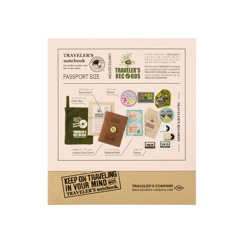 TRAVELER'S Notebook Passport Size Limited Edition Set Record