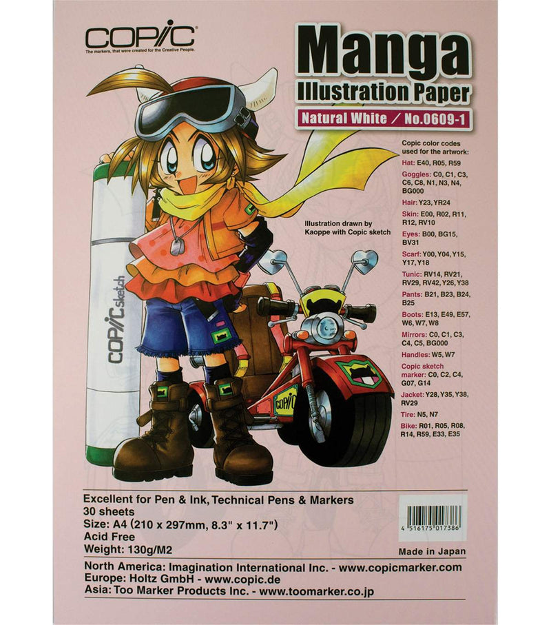 COPIC Manga Illustration Paper 30S A4 Natural White