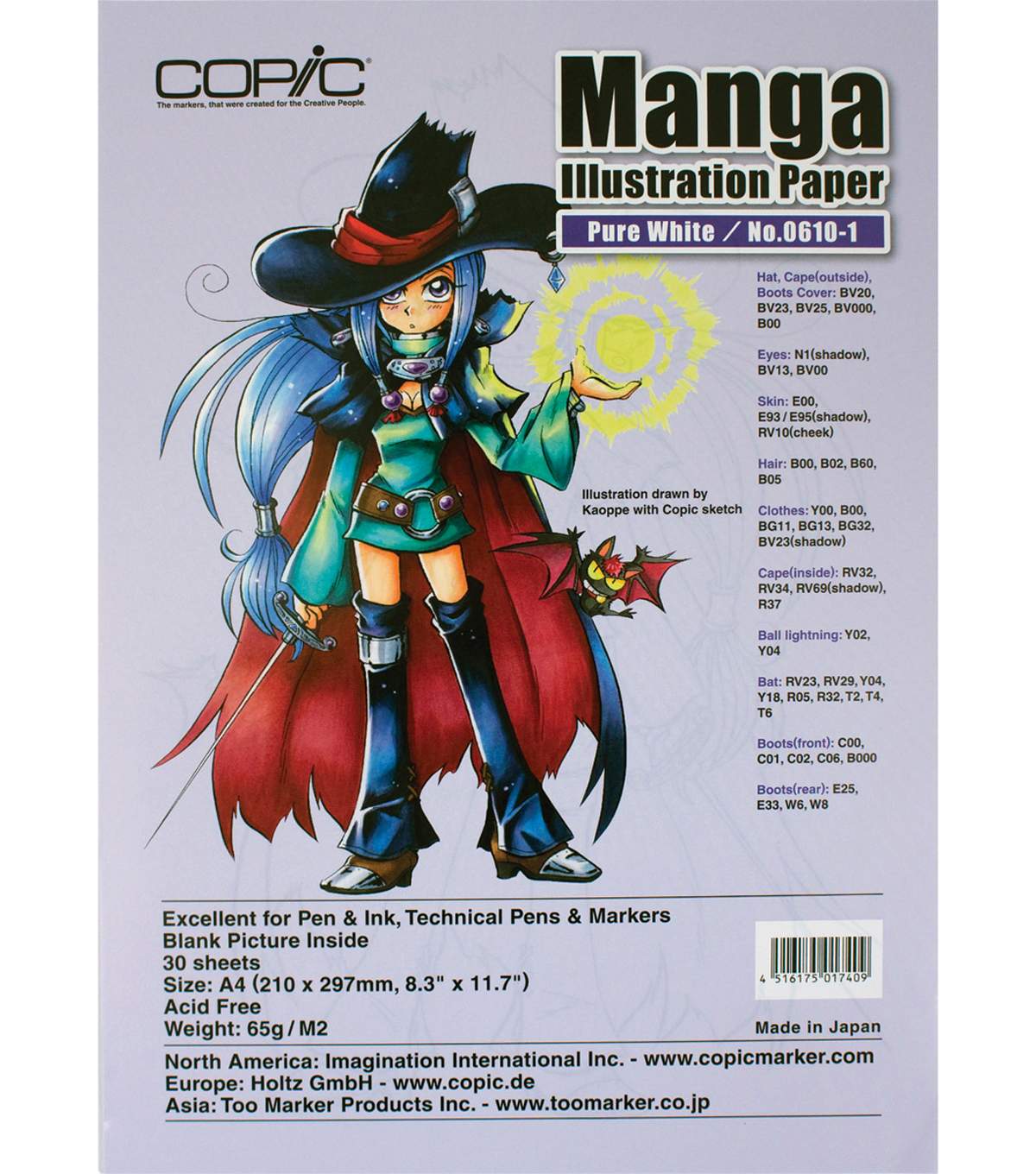 COPIC Manga Illustration Paper 30S A4 Pure White