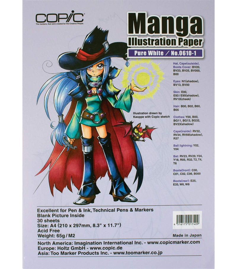 COPIC Manga Illustration Paper 30S A4 Pure White