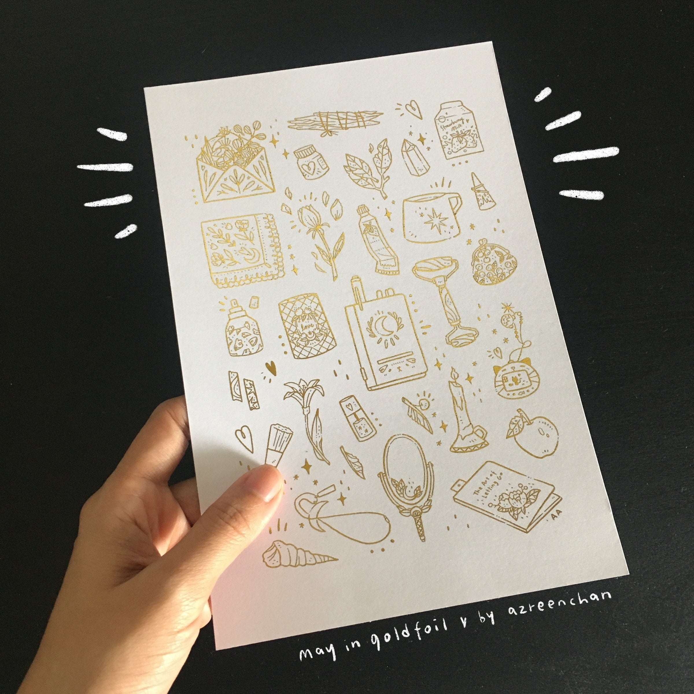AZREENCHAN Art Print Postcard May's Pack
