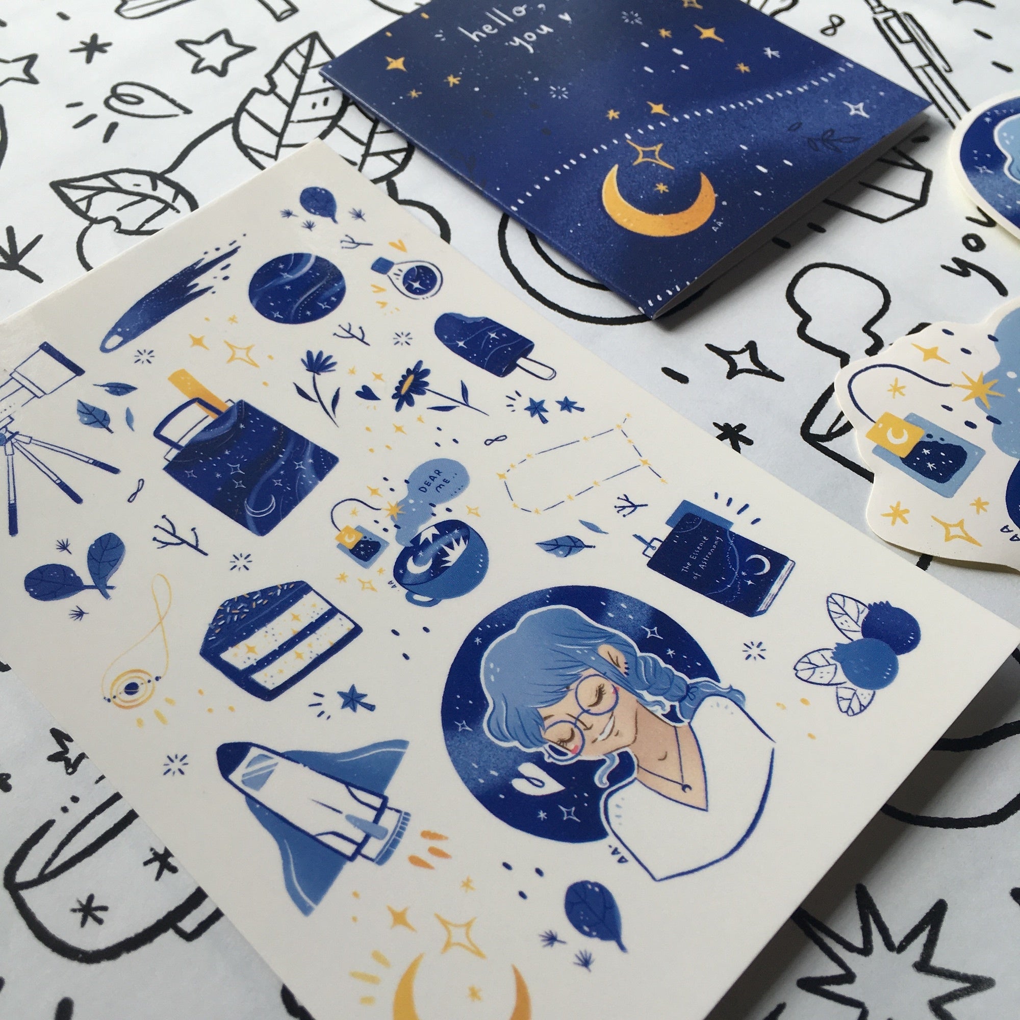 AZREENCHAN Art Print Postcard June's Pack