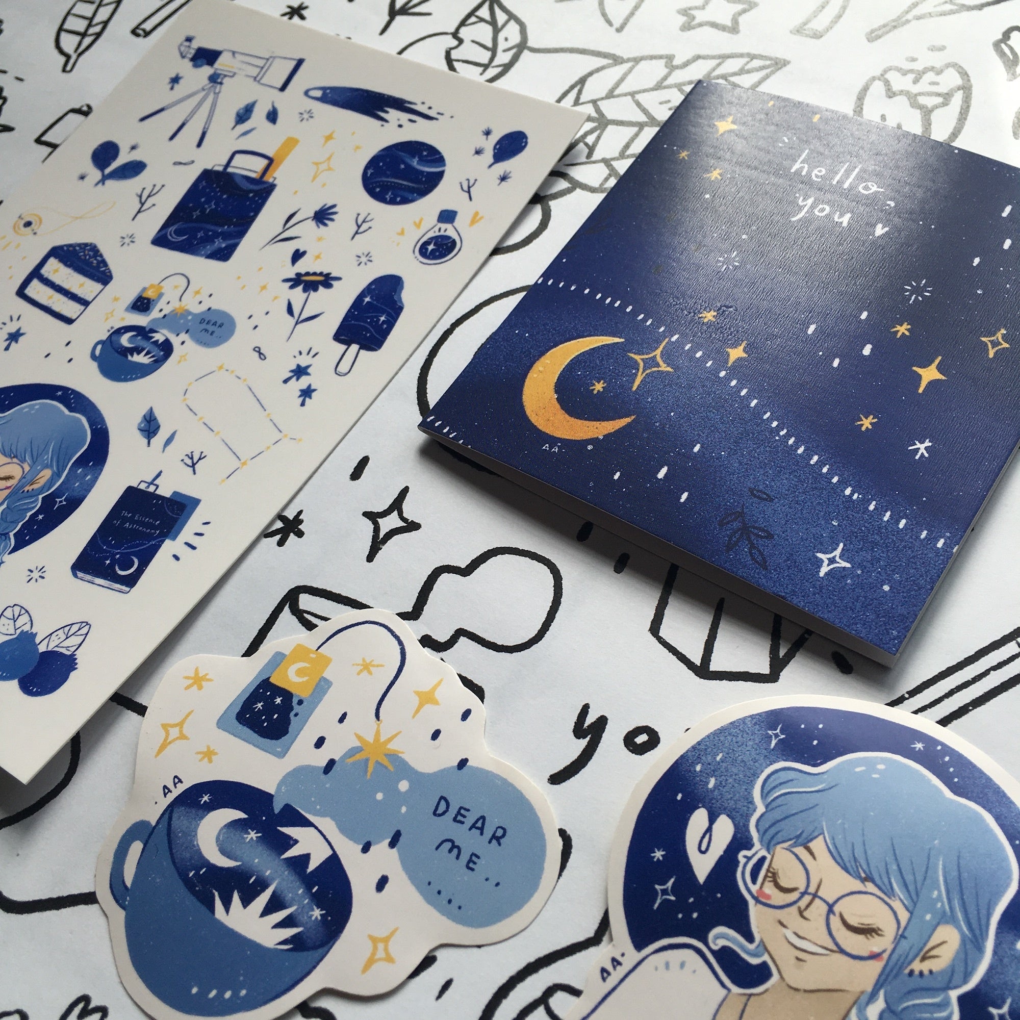 AZREENCHAN Art Print Postcard June's Pack