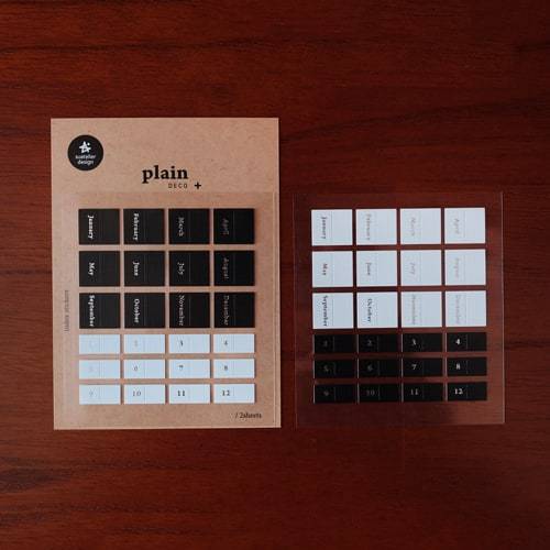 SUATELIER Plain Deco Stickers Plain 45