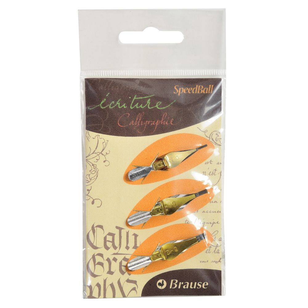 BRAUSE 3 Nibs Speedball Calligraphy 16505B