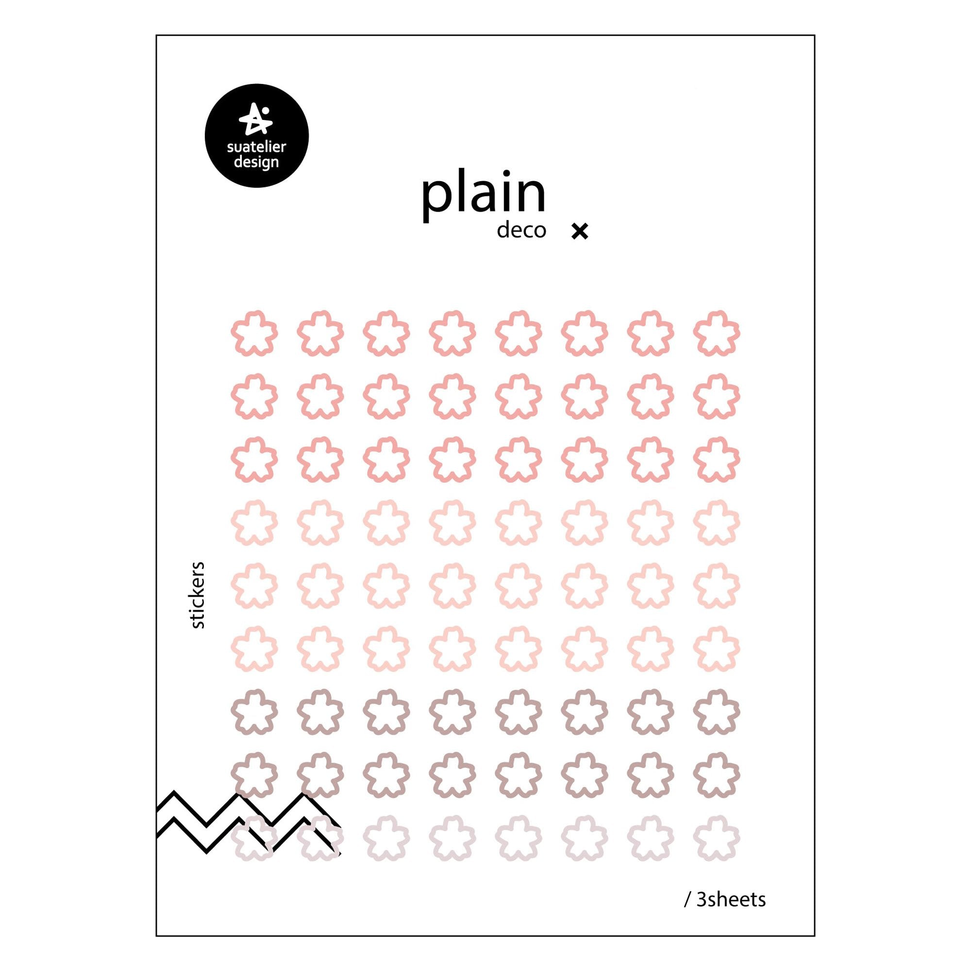 SUATELIER Plain Deco Stickers Plain 61