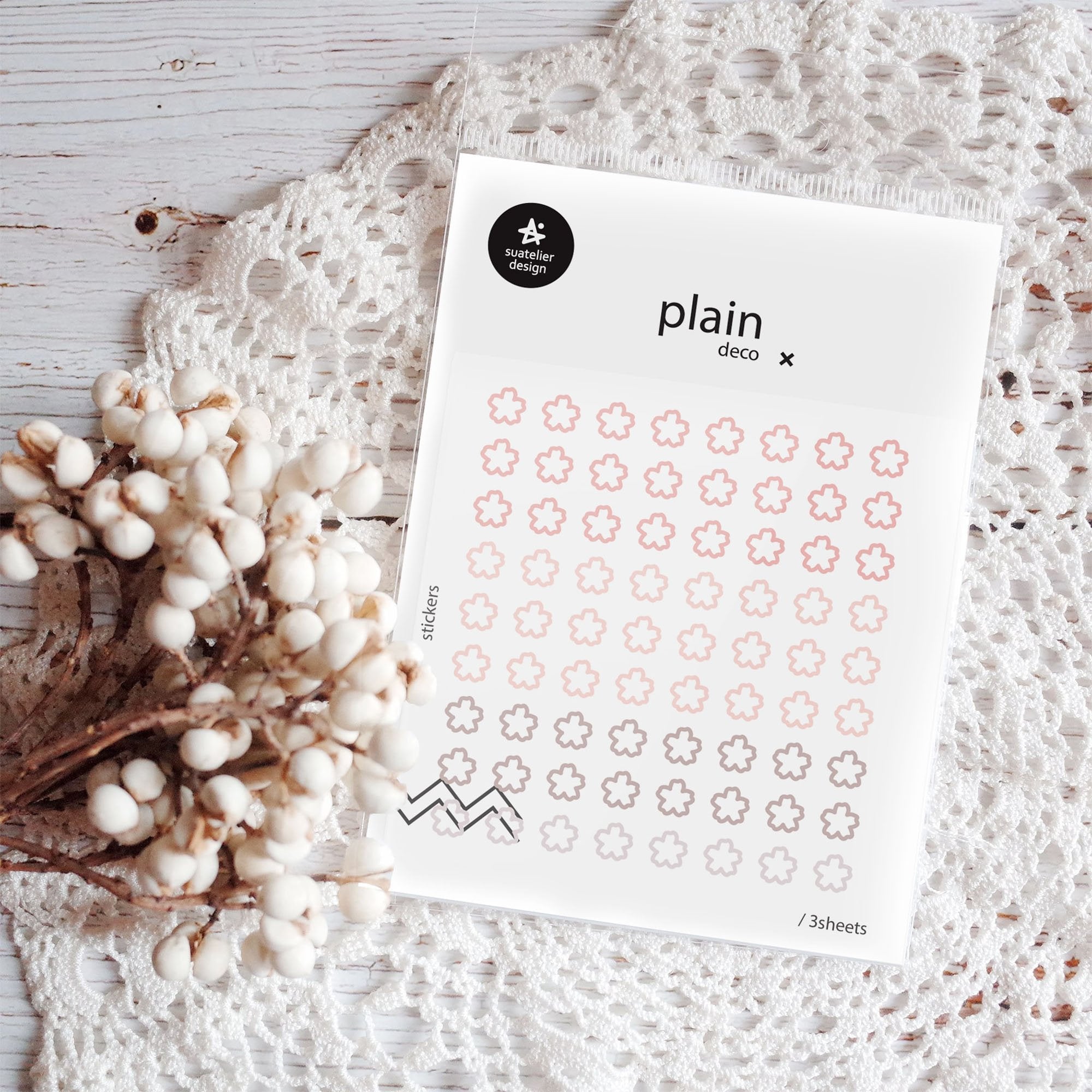 SUATELIER Plain Deco Stickers Plain 61