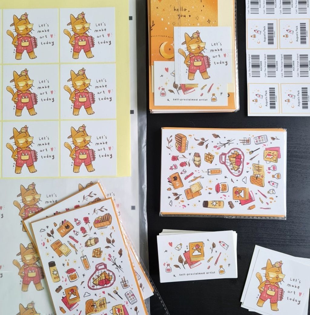 AZREENCHAN Postcard August's Pack