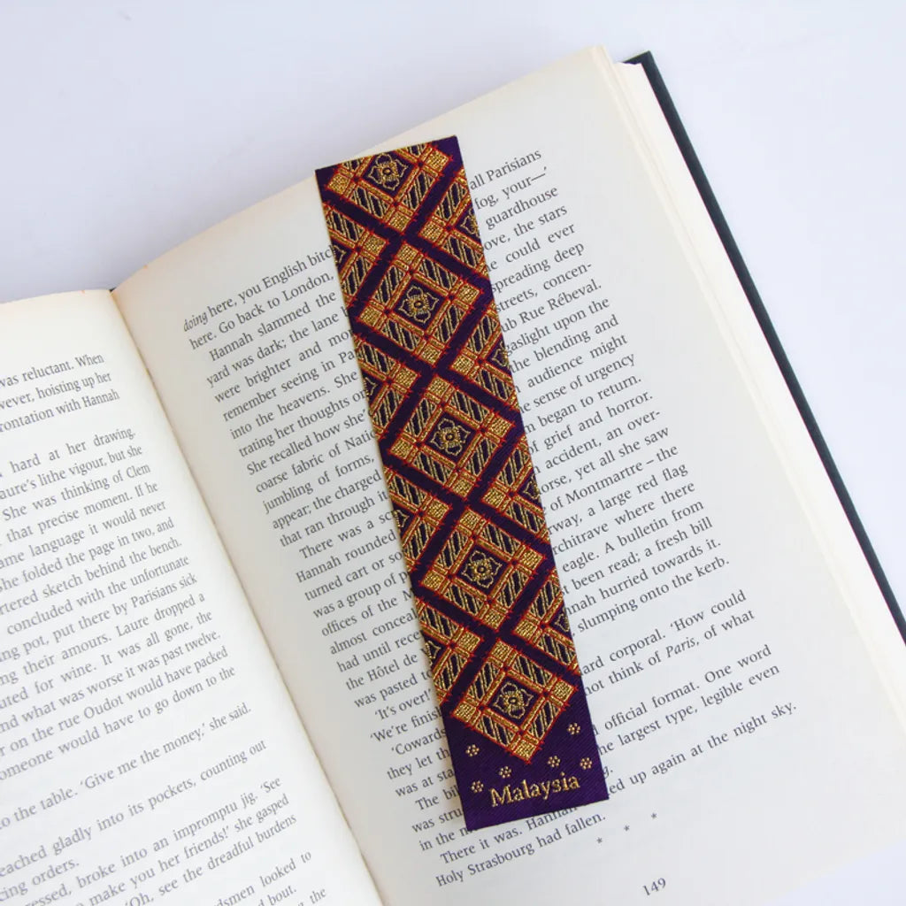 LIFE DESIGN STUDIO Woven Songket Bookmarks