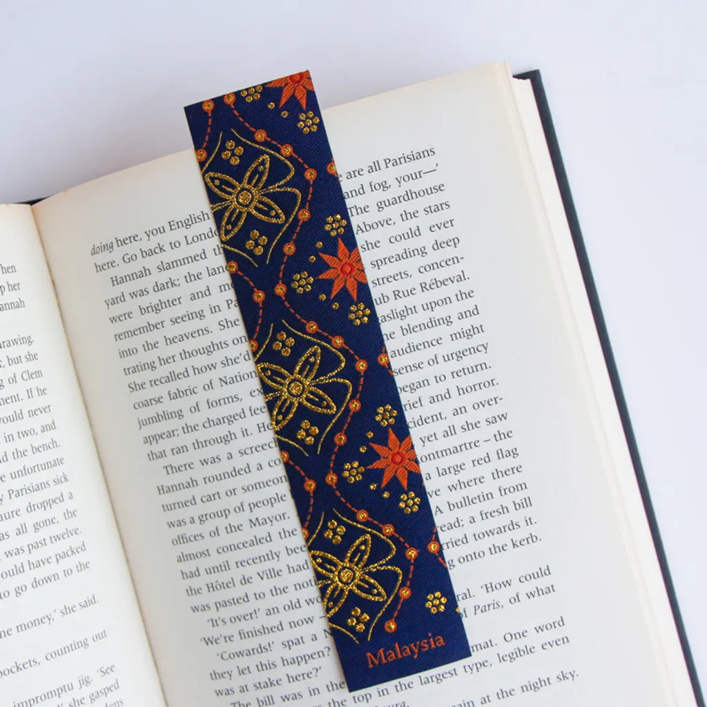LIFE DESIGN STUDIO Woven Batik Bookmarks