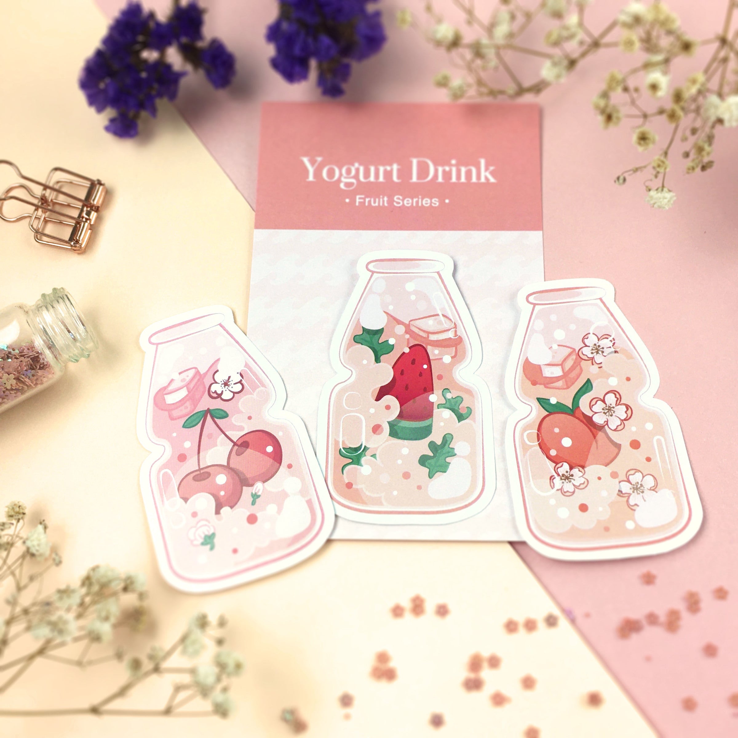 TFT Sticker Pack Yogurt Drink-Fruit Series