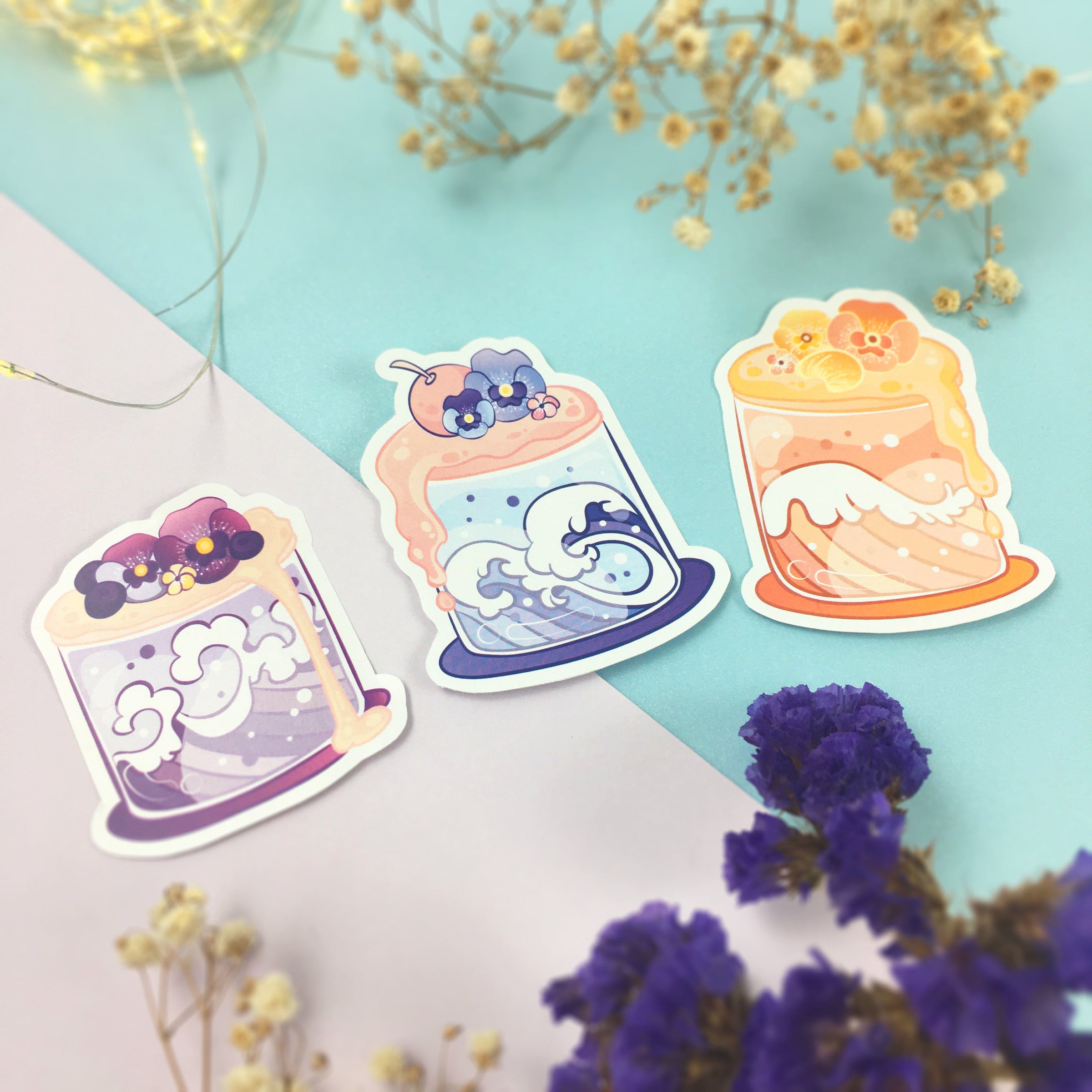 TFT Sticker Pack Mini Cake-Whimsical Pansy