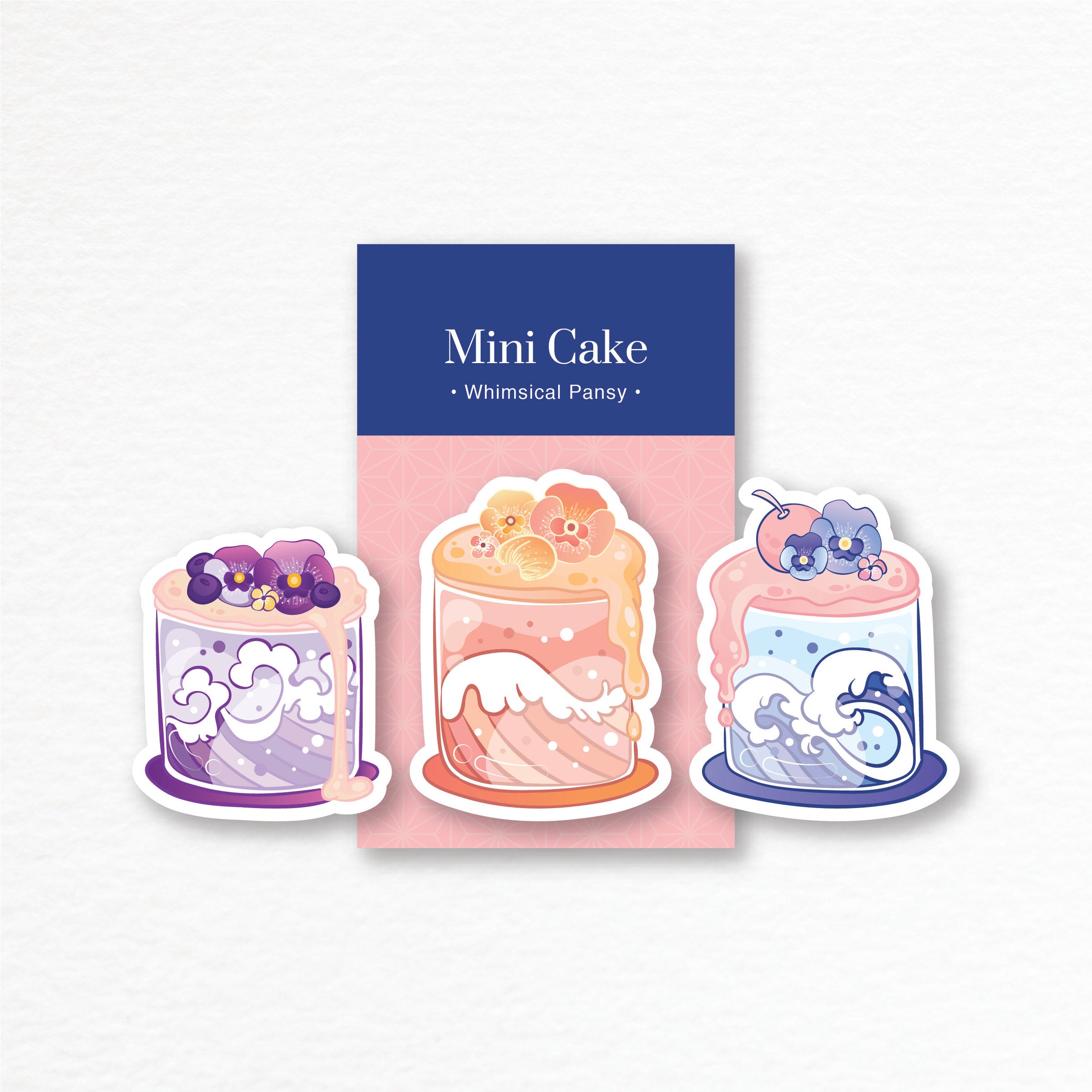 TFT Sticker Pack Mini Cake-Whimsical Pansy