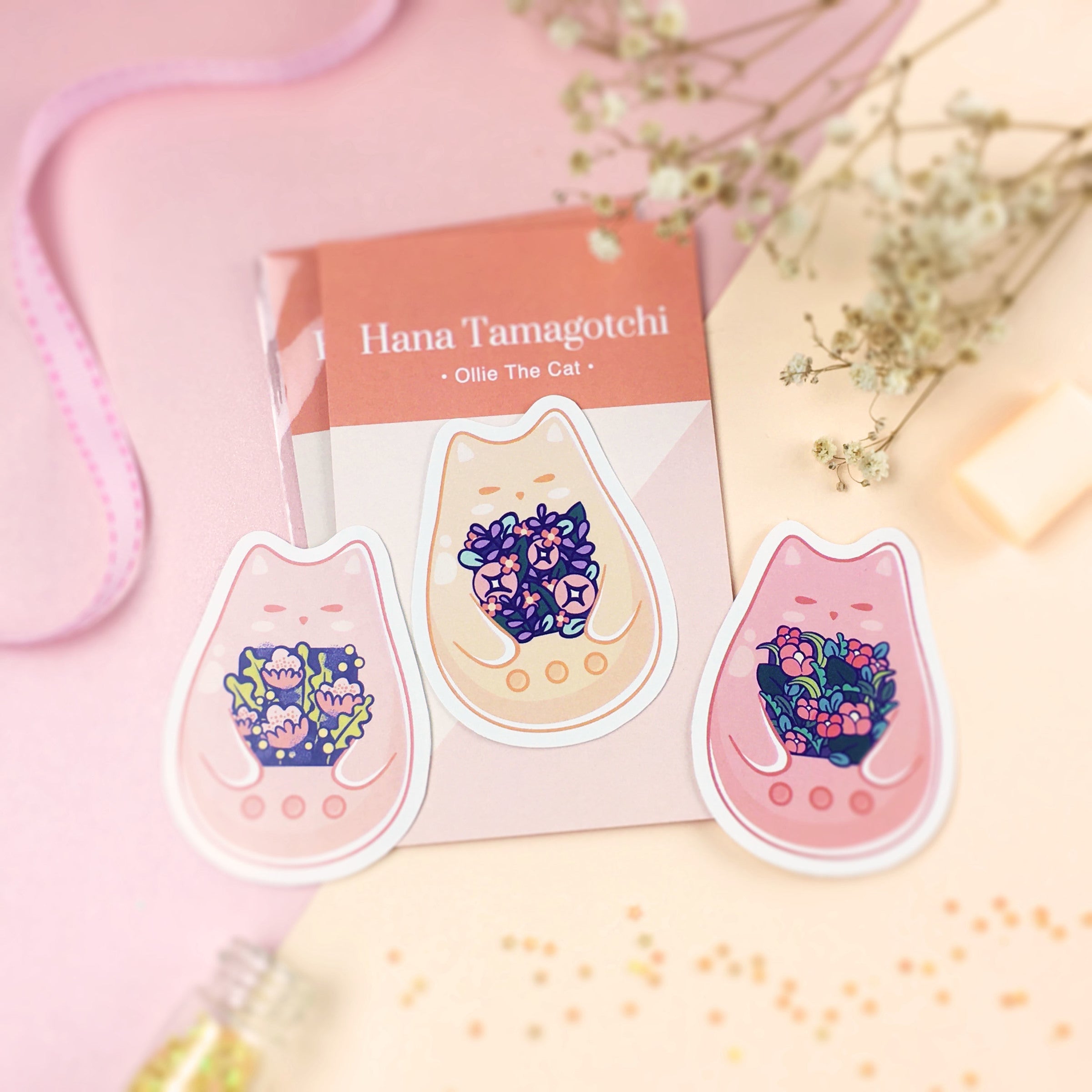 TFT Sticker Pack Hana Tamagotchi-Ollie The Cat