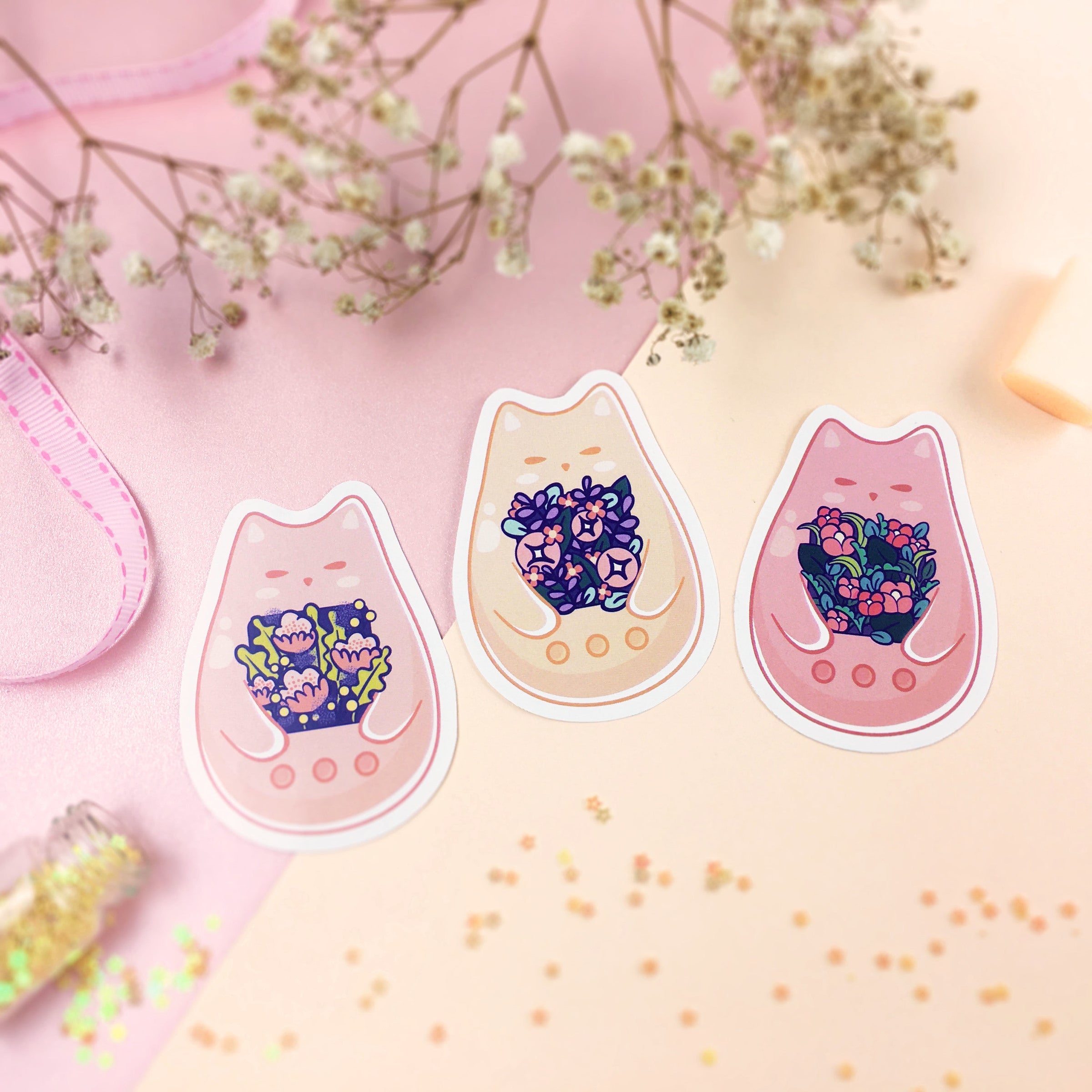 TFT Sticker Pack Hana Tamagotchi-Ollie The Cat