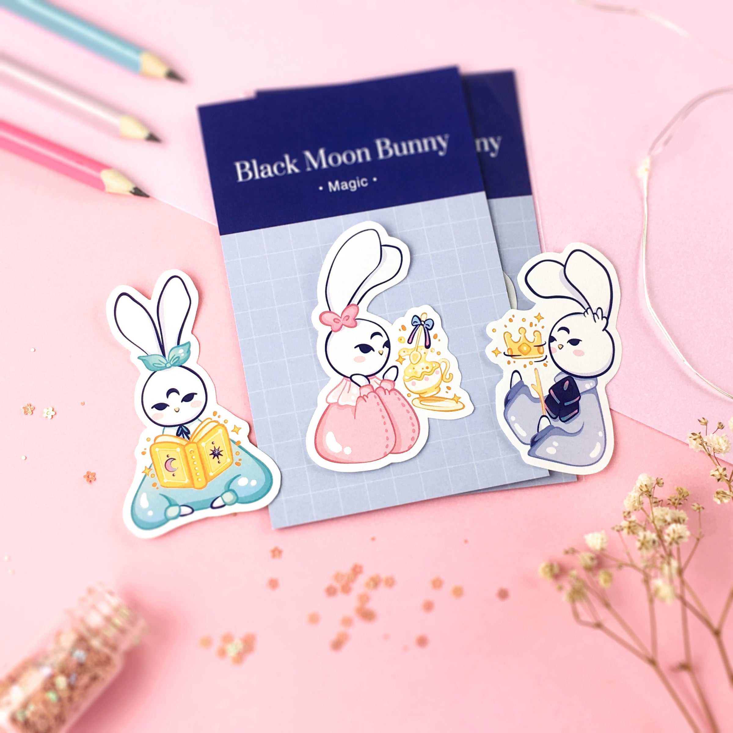 TFT Sticker Pack Black Moon Bunny-Magic