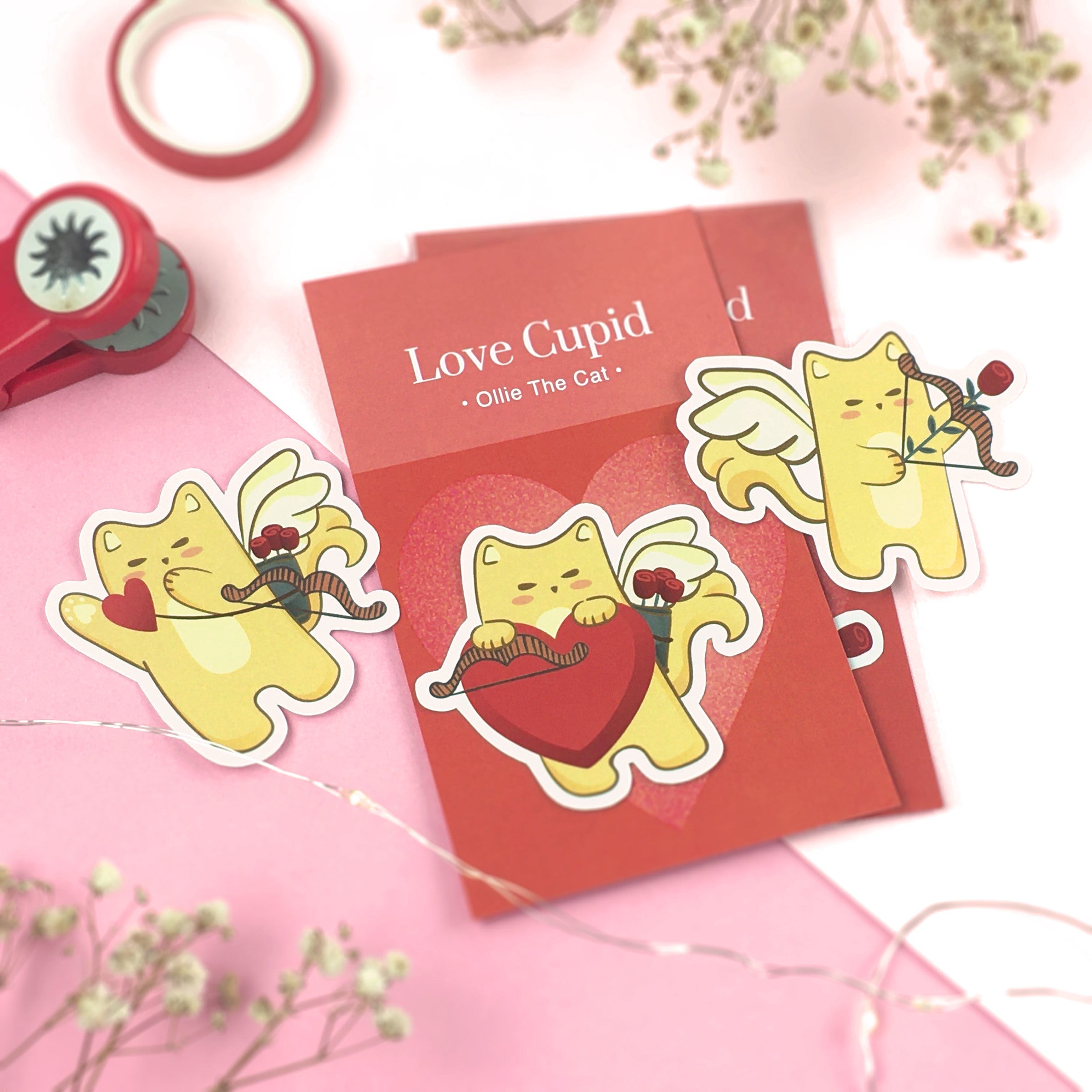 TFT Sticker Pack Love Cupid-Ollie The Cat
