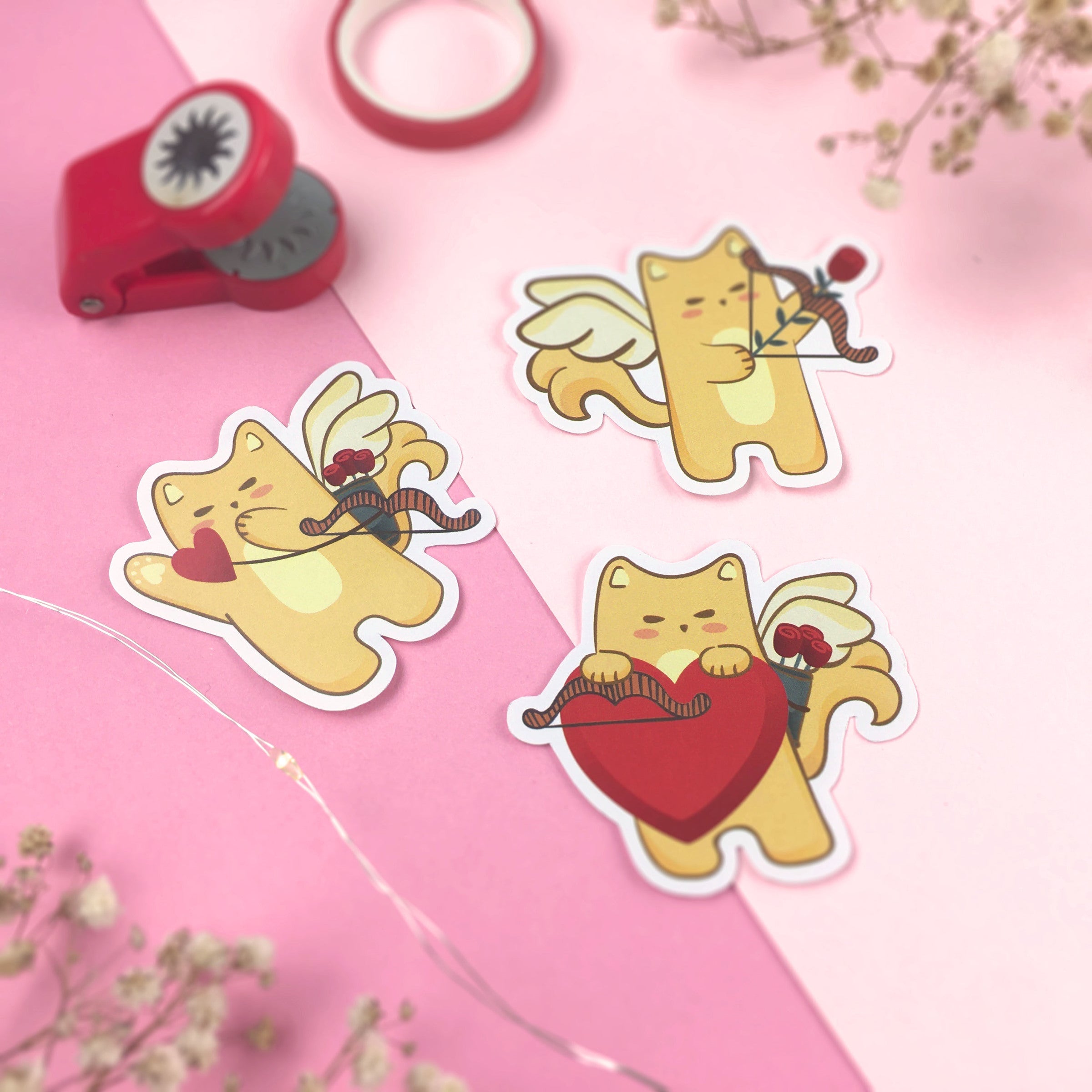 TFT Sticker Pack Love Cupid-Ollie The Cat