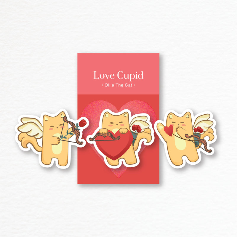 TFT Sticker Pack Love Cupid-Ollie The Cat