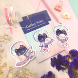 TFT Sticker Pack Galaxy Neko Ollie-The Cat+Lala The Fish