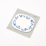 MIDORI Sticky Notes Transparency Blue Flowers