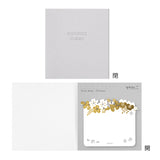 MIDORI Sticky Notes Die Cutting Foil Stamping Flowers