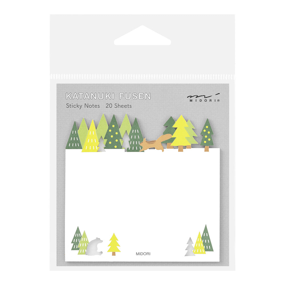 MIDORI Sticky Notes Die Cutting Forest