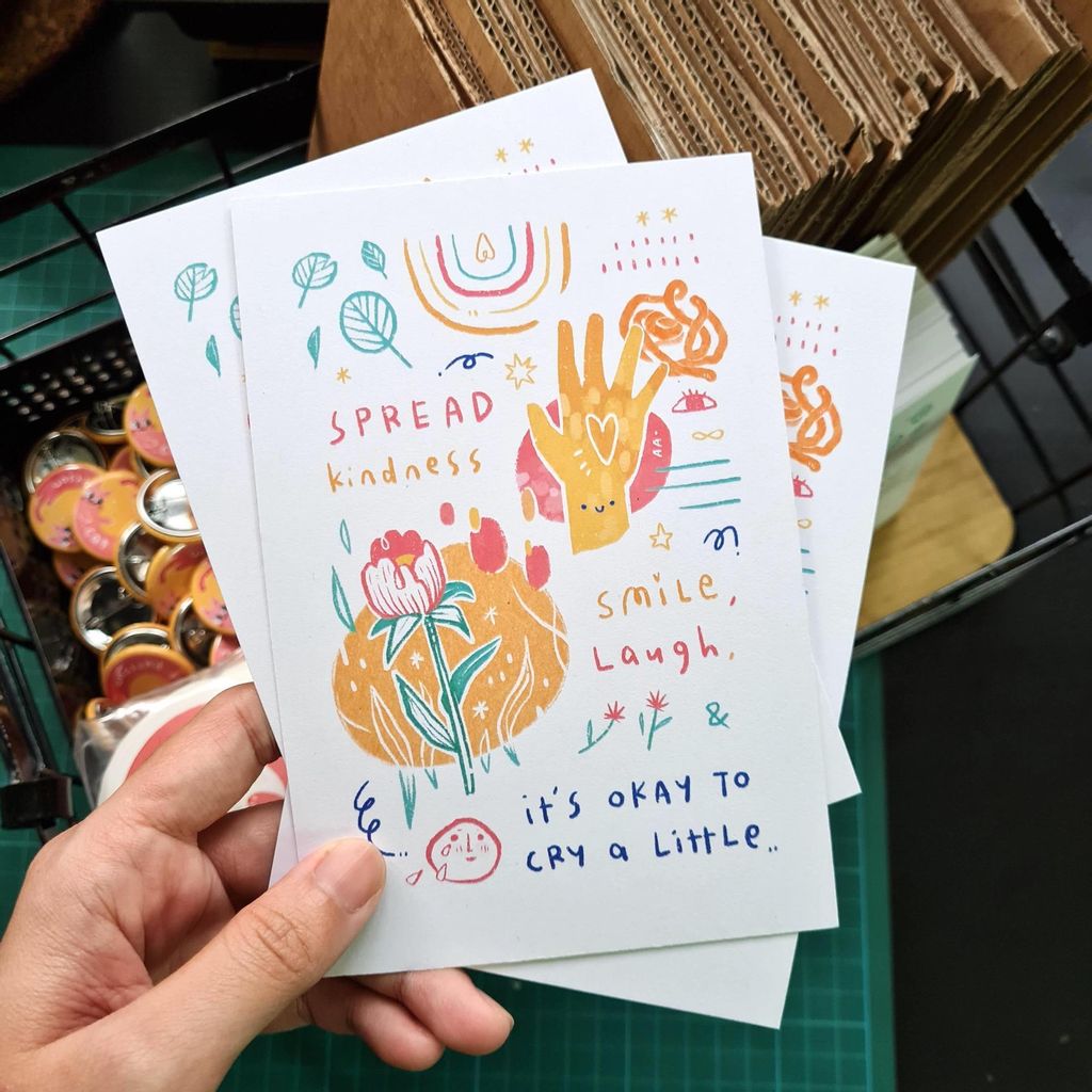 AZREENCHAN Art Print Postcard It's Going To Be Okay