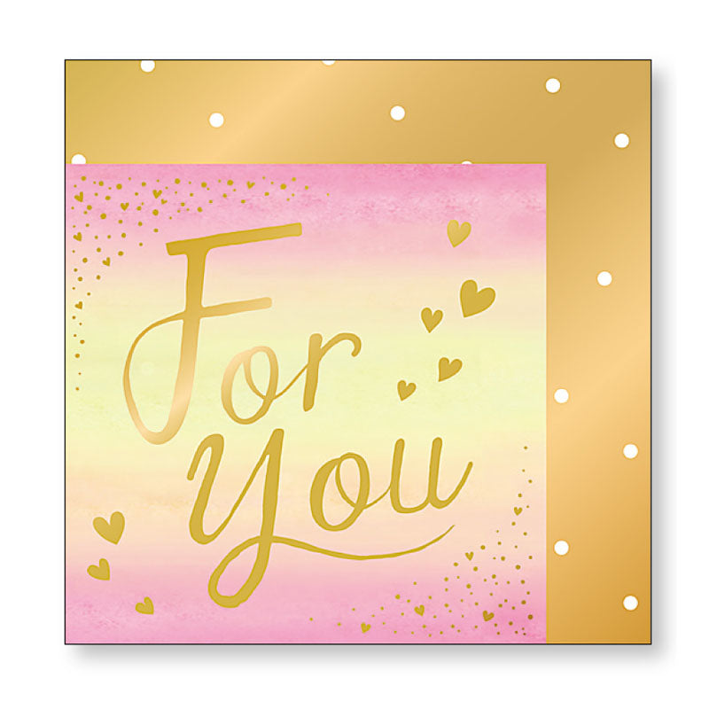 Valentine Mini Card Simple Pink