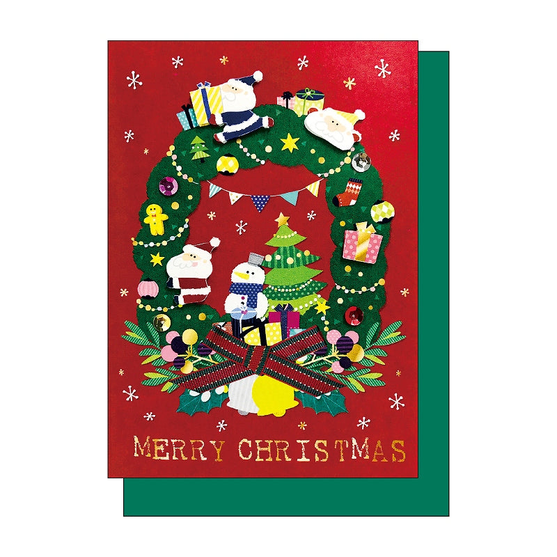 Handmade Greeting Card Wreath 2