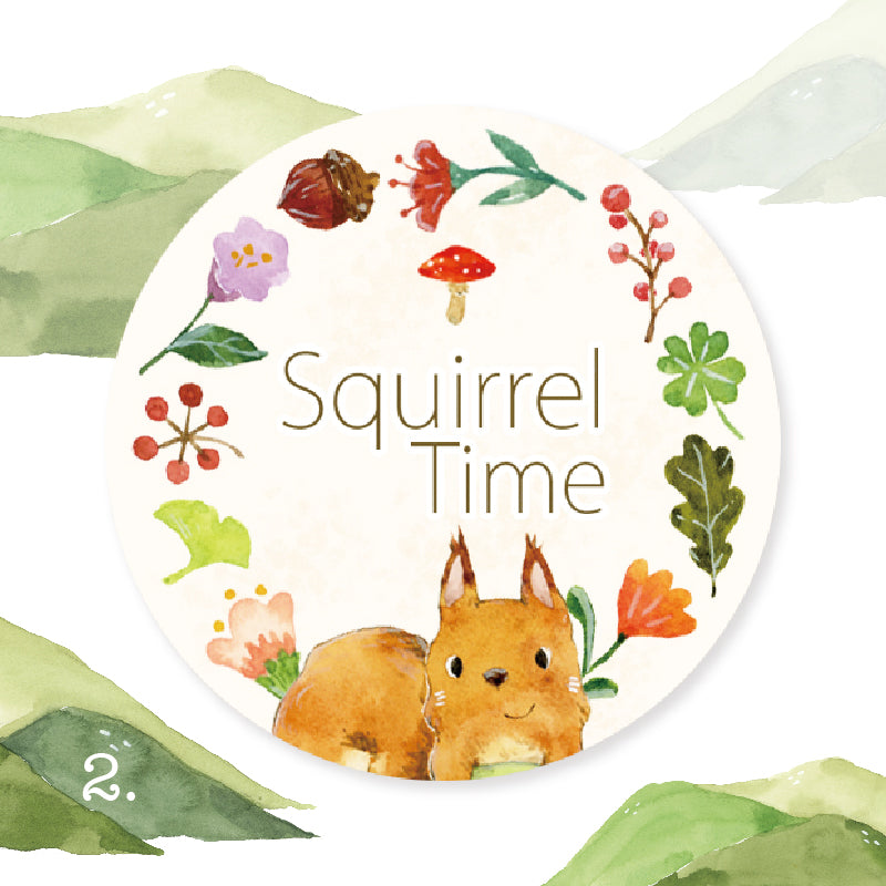 OURS Squirrel Time Washi Tape