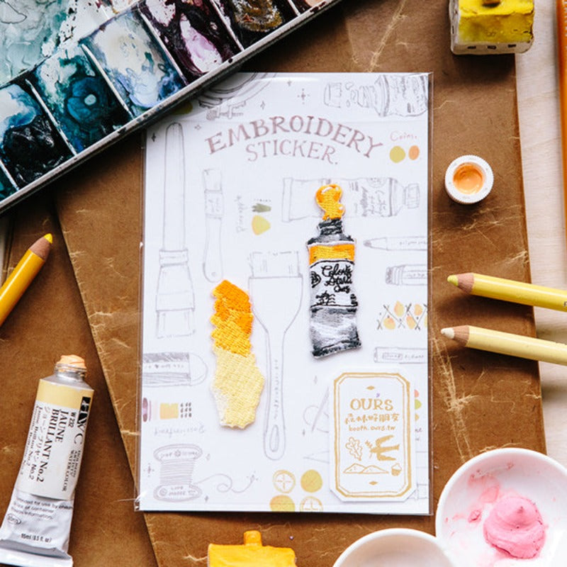 OURS Embroidery Stickers - Watercolor