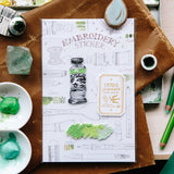 OURS Embroidery Stickers - Watercolor