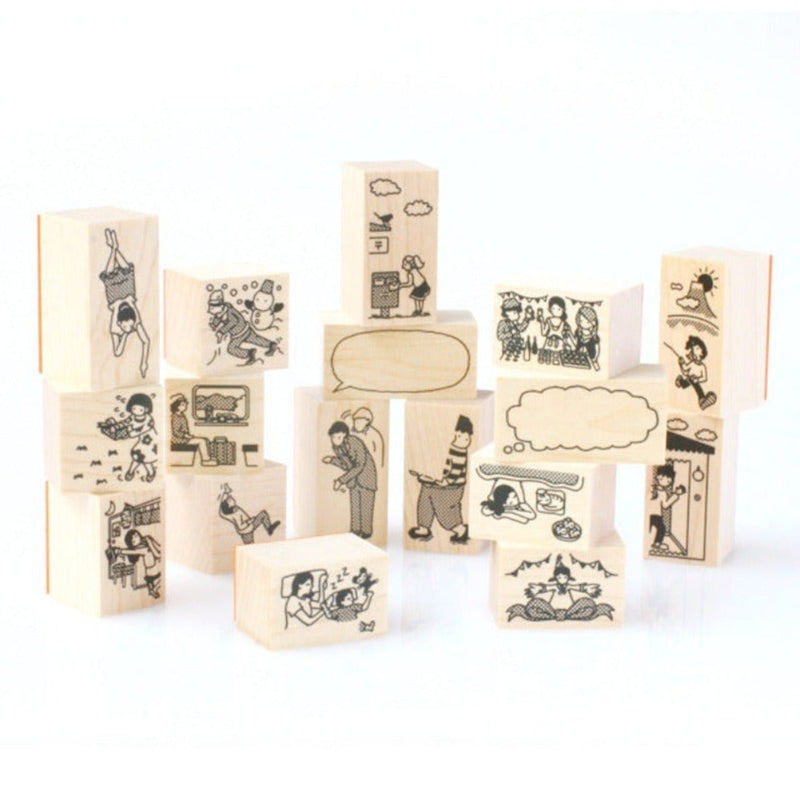 VECTCULTURE Hanto Series Rubber Stamps