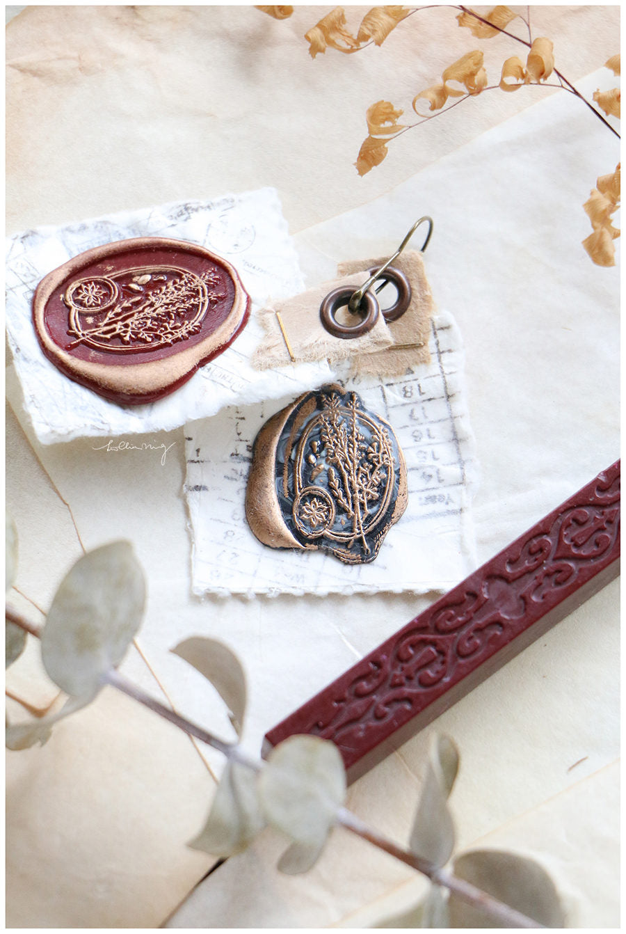 LCN Wax Seal Stamp Set-Dried Flower