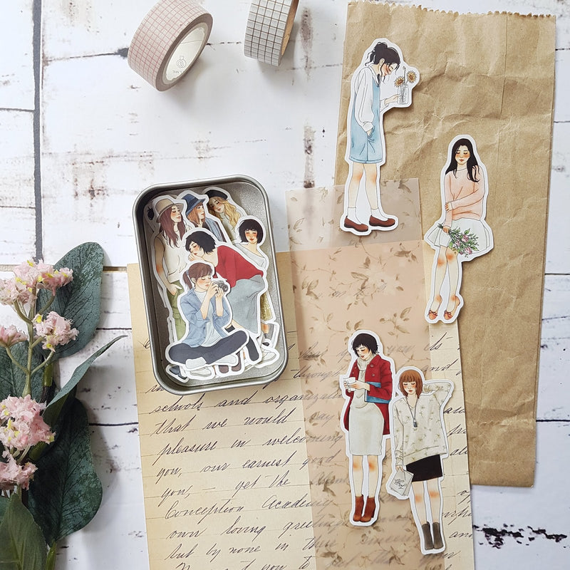 WINDRY Love Story Stickers in Tin