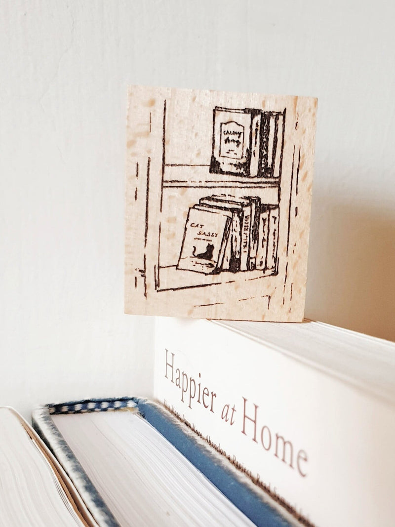 YEONCHARM Book Shelf Rubber Stamp