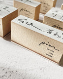 PION Chinese Handwritten Rubber Stamp Set 6 Pieces