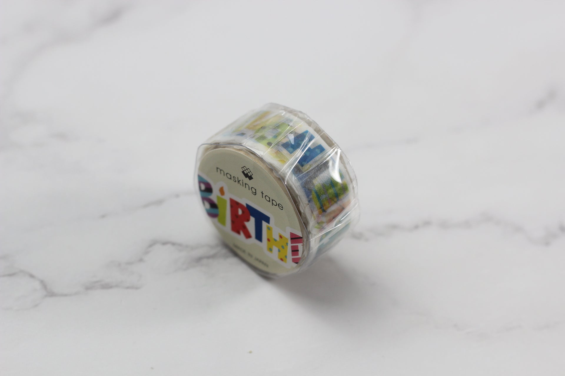 JP Washi Tape Die Cut Colorful Birthday